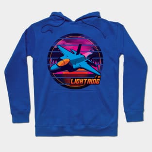 Neon Retro F-35 Lightning Hoodie